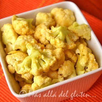 Popcorn de coliflor. Aperitivo vegano para niños