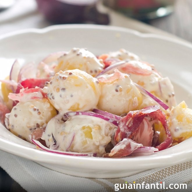 Ensalada fresca de patata, para el picnic de los niños