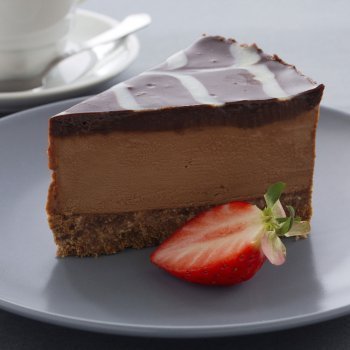 Tarta de queso con chocolate. Un manjar para los niños
