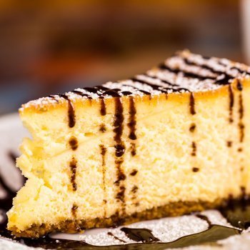 Tarta de queso con café. Postre para la familia