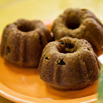 Muffins de calabaza con pasas