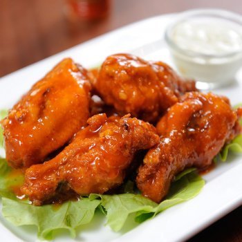 Alitas de pollo con miel