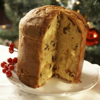 Panettone de Navidad sin gluten. Pan de Pascua para los niños