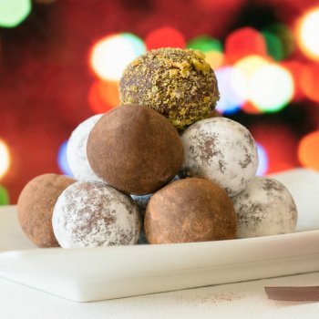 Trufas navideñas para niños sin nueces ni gluten