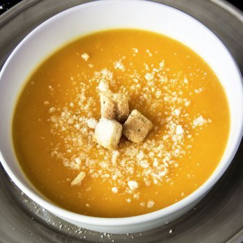 Receta de Crema suave de calabaza con queso