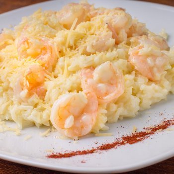 Risotto de gambas con sabor a mar