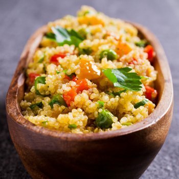 Quínoa con verduras. Recetas fáciles y nutritivas