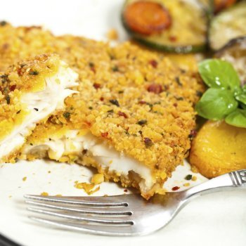 Receta chilena para niños. Pescado relleno al horno