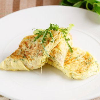 Tortilla con rúcula