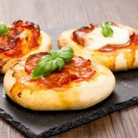 Mini pizzas para la merienda de los niños