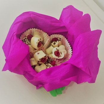 Bombones caseros con fruta para San Valentín