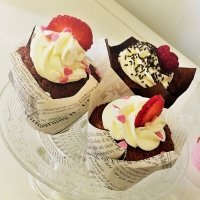 Receta de muffins caseros con corazones para San Valentín