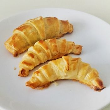 Receta de mini croissants de plátano y chocolate