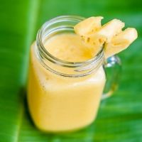 Piña colada. Receta para niños y embarazadas