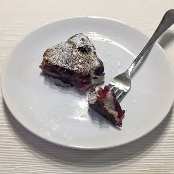 Tarta casera de cerezas sin horno - Clafoutis