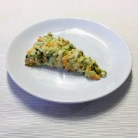 Pastel de pollo. Receta para la comida de los niños