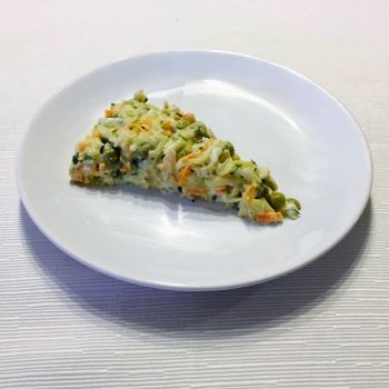 Pastel de pollo. Receta para la comida de los niños