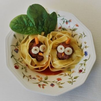 Nidos con polluelos. Divertidas recetas de trampantojo para niños