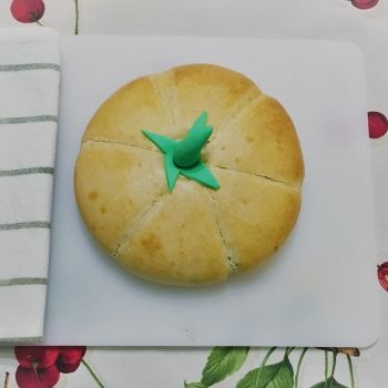 Pan con forma de calabaza. Recetas de Halloween para niños