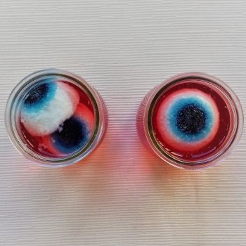 Ojos de gelatina. Receta de Halloween para niños