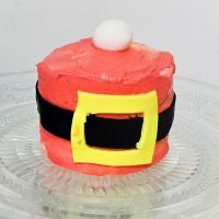 Mini tarta de Papá Noel. Receta de Navidad para niños