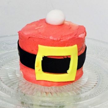 Mini tarta papá Noel