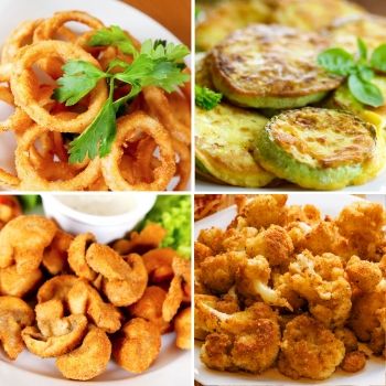 Verduras rebozadas y fritas para niños. Recetas caseras