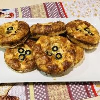 Mini quiches de pollo y queso para la merienda de los niños