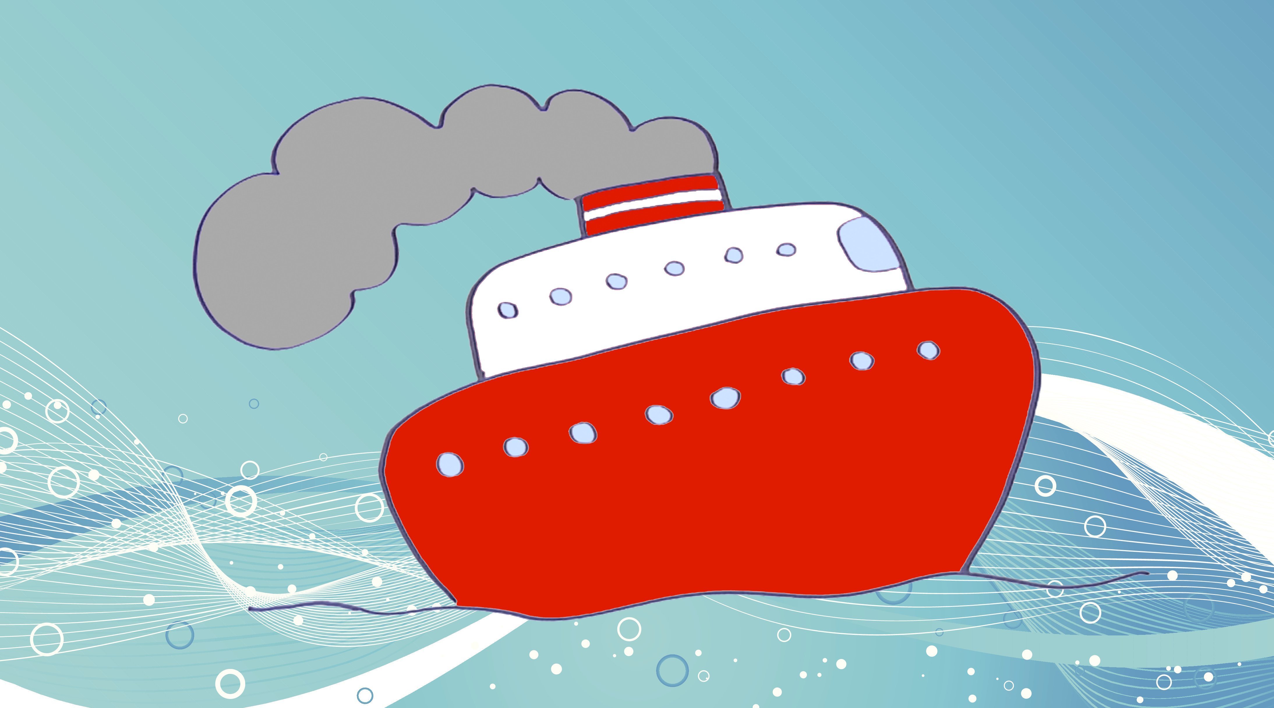 Cómo dibujar un barco. Dibujos de transportes marítimos ...