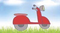 Cómo dibujar una moto. Dibujos de transportes para niños
