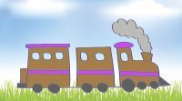 Cómo dibujar un tren. Dibujos de medios de transporte para niños