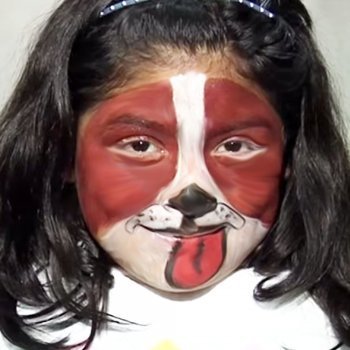 Maquillaje de perrito para niños