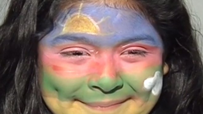 Maquillaje de fantasía de Arcoíris
