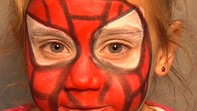 Maquillaje de fantasía de Spiderman