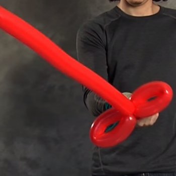 Espada de caballero con globos