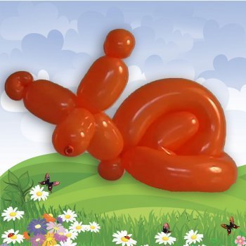 Caracol con globos