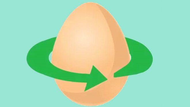 Cómo saber si un huevo está cocido sin abrirlo. Ciencia para niños