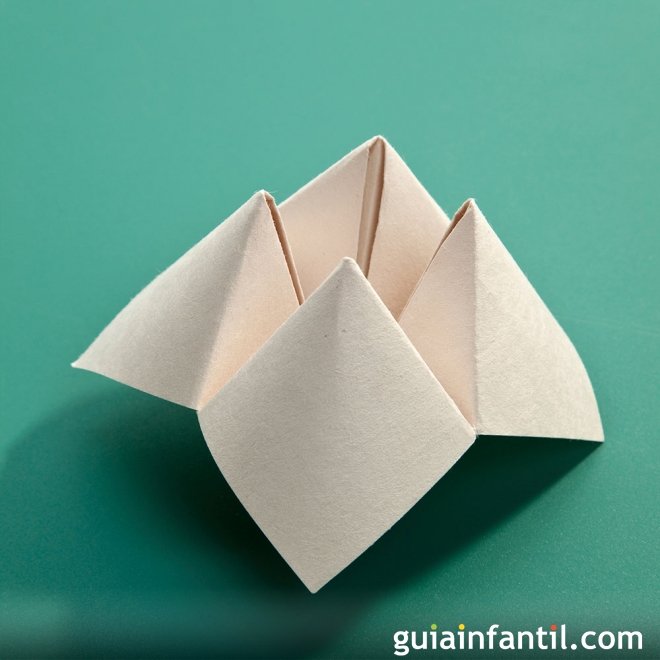 Investigación bádminton Beber agua Comecocos de papel. Manualidades de origami