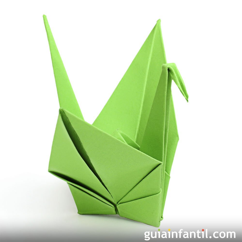Un cisne papel. Aprender origami
