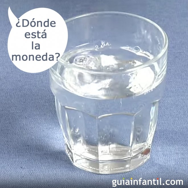 Ciencia para niños. La moneda que desaparece