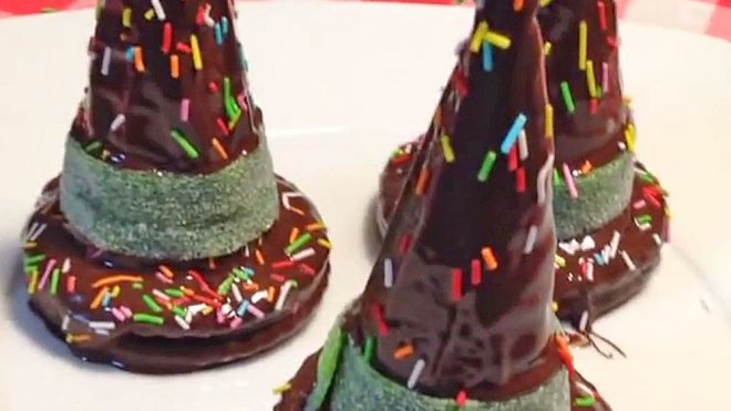 Gorro de bruja. Dulces de Halloween para niños