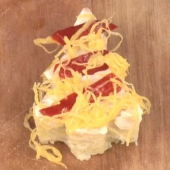 Árbol de Navidad. Receta de canapés para la Navidad
