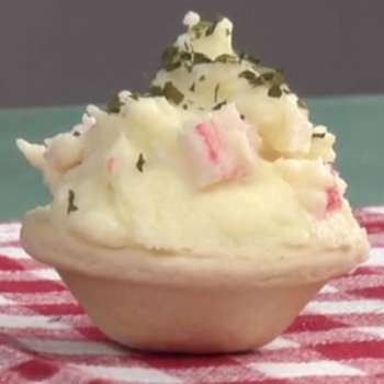 Tartaleta de árbol navideño. Aperitivos para Navidad