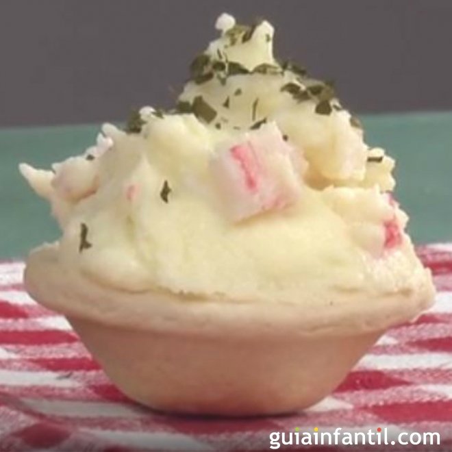 Tartaleta de árbol navideño. Aperitivos para Navidad