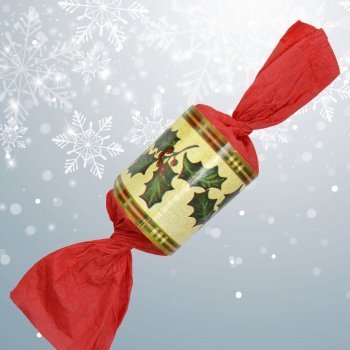 Envoltorio con forma de caramelo. Manualidad de Navidad