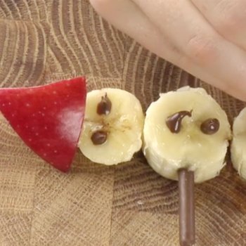 Muñecos de nieve de plátano