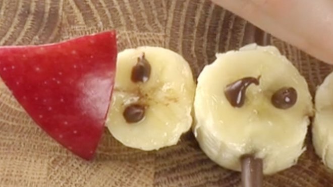 Postre navideño para niños. Muñeco de nieve