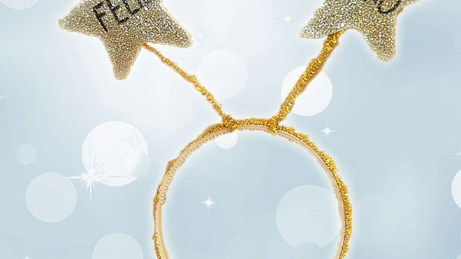 Diadema para Año Nuevo. Manualidades de reciclaje.