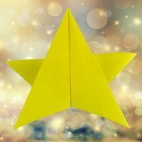 Papiroflexia de estrella de Navidad. Origami para toda la familia