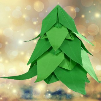 Árbol de Navidad de origami
